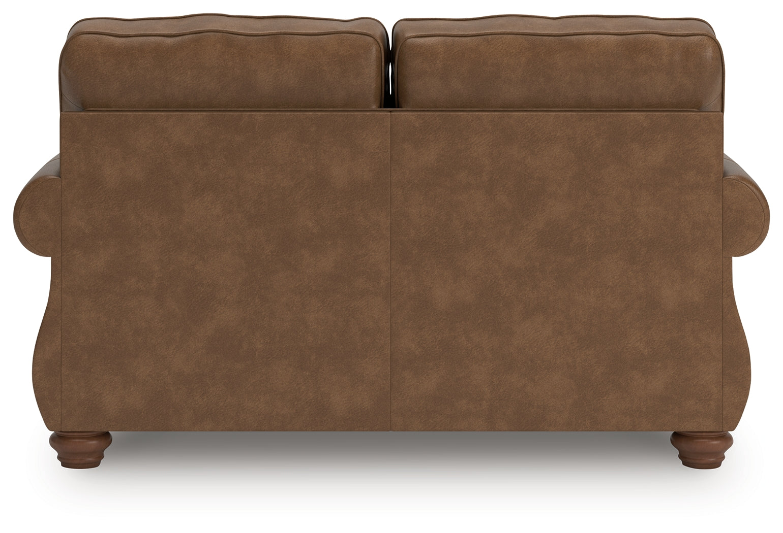 Chasemore Earth Faux Leather Loveseat