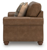 Chasemore Earth Faux Leather Loveseat