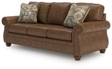 Chasemore Earth Faux Leather Sofa