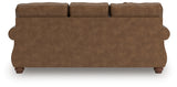 Chasemore Earth Faux Leather Sofa