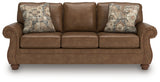 Chasemore Earth Faux Leather Sofa