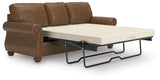 Chasemore Earth Faux Leather Queen Sofa Sleeper