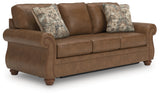 Chasemore Earth Faux Leather Queen Sofa Sleeper