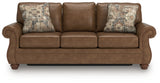 Chasemore Earth Faux Leather Queen Sofa Sleeper