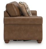Chasemore Earth Faux Leather Queen Sofa Sleeper