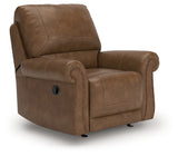 Chasemore Earth Faux Leather Swivel Glider Recliner