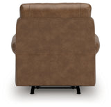 Chasemore Earth Faux Leather Swivel Glider Recliner