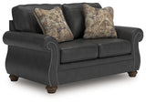 Chasemore Granite Faux Leather Loveseat