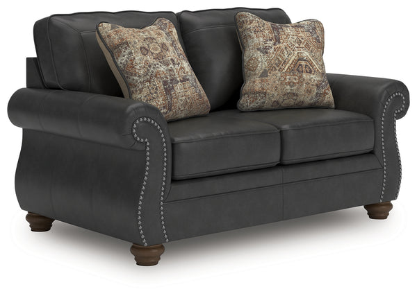 Chasemore Granite Faux Leather Loveseat