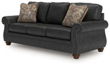 Chasemore Granite Faux Leather Sofa