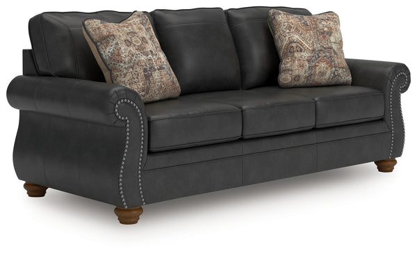 Chasemore Granite Faux Leather Sofa