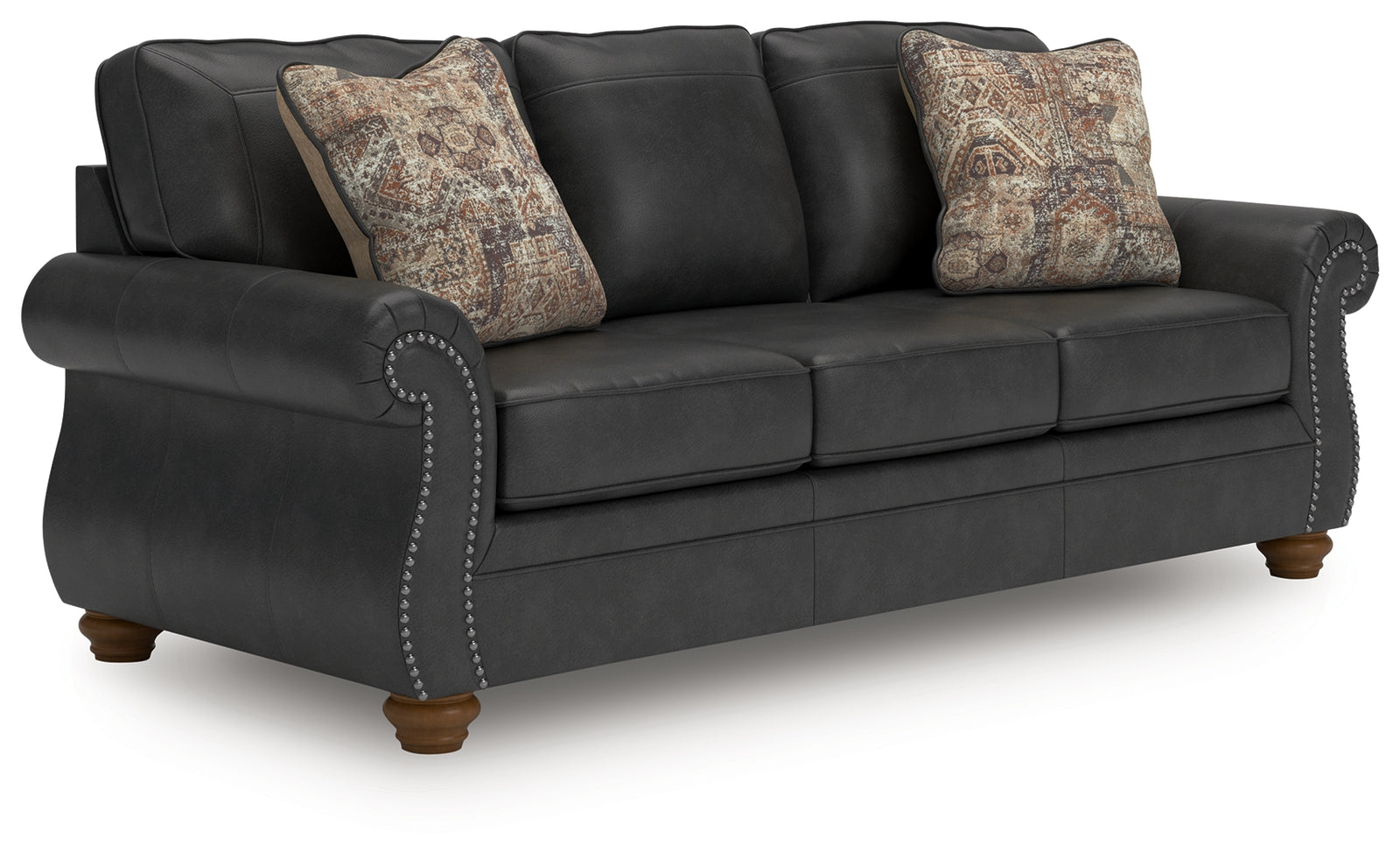 Chasemore Granite Faux Leather Sofa