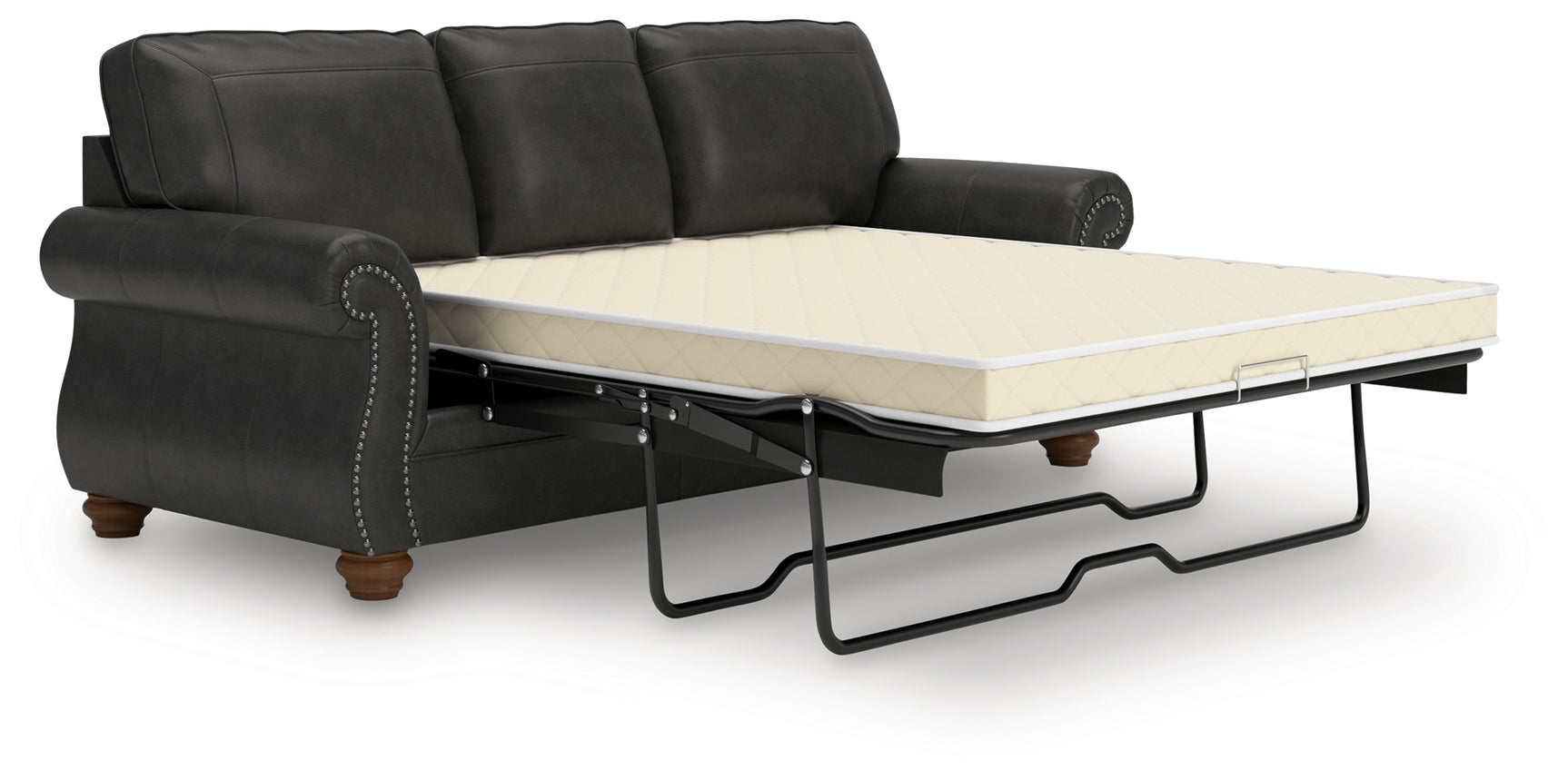 Chasemore Granite Faux Leather Queen Sofa Sleeper