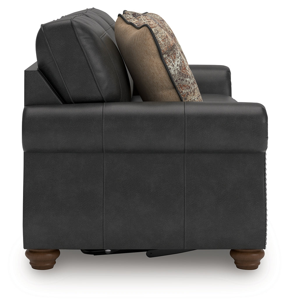 Chasemore Granite Faux Leather Queen Sofa Sleeper
