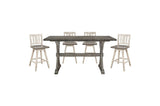 Amsonia White Gray Counter Height Set