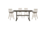 Amsonia White Gray Counter Height Set