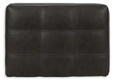 Luigi Thunder Leather Ottoman