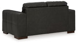 Luigi Thunder Leather Match Loveseat
