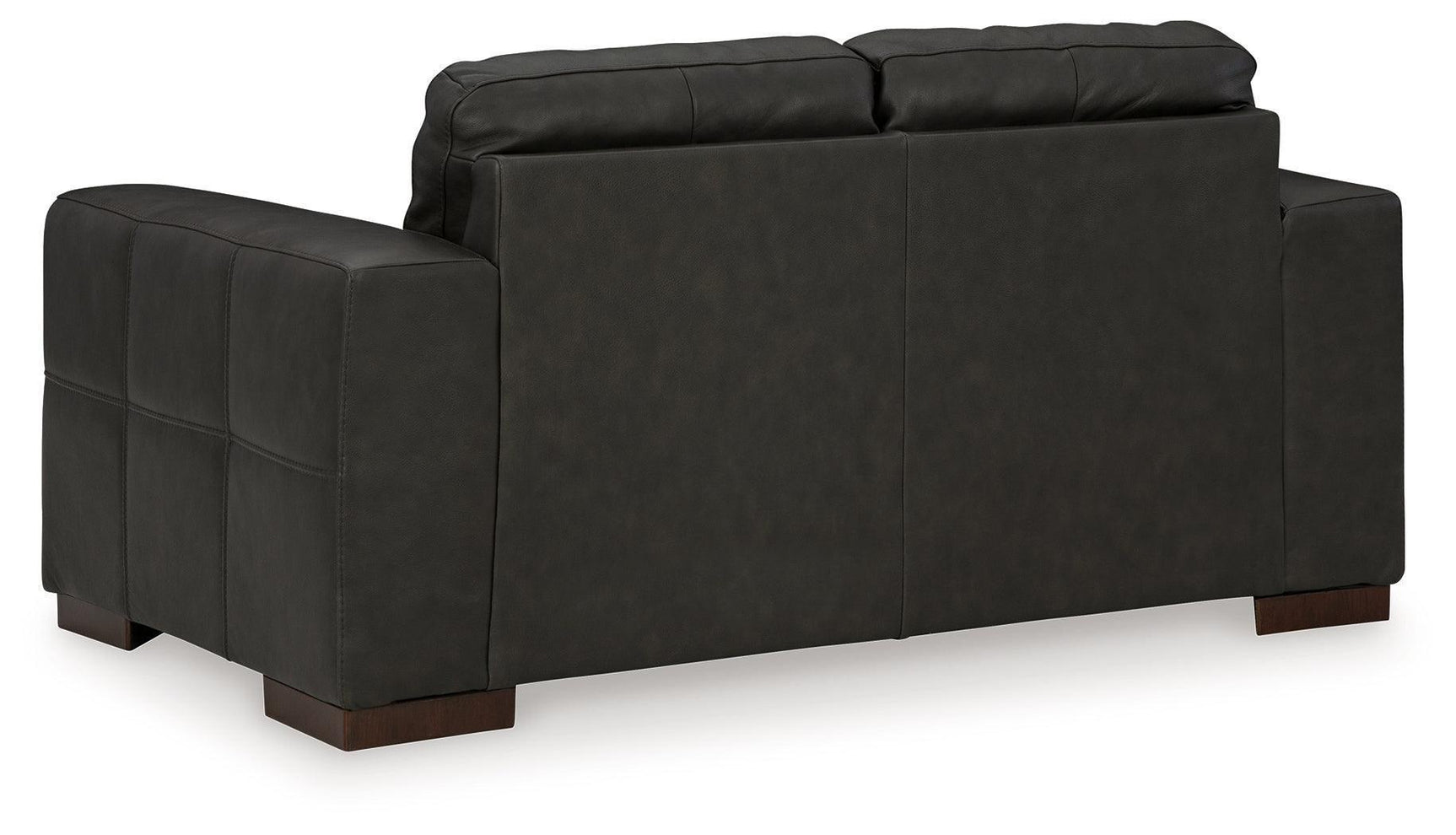 Luigi Thunder Leather Match Loveseat