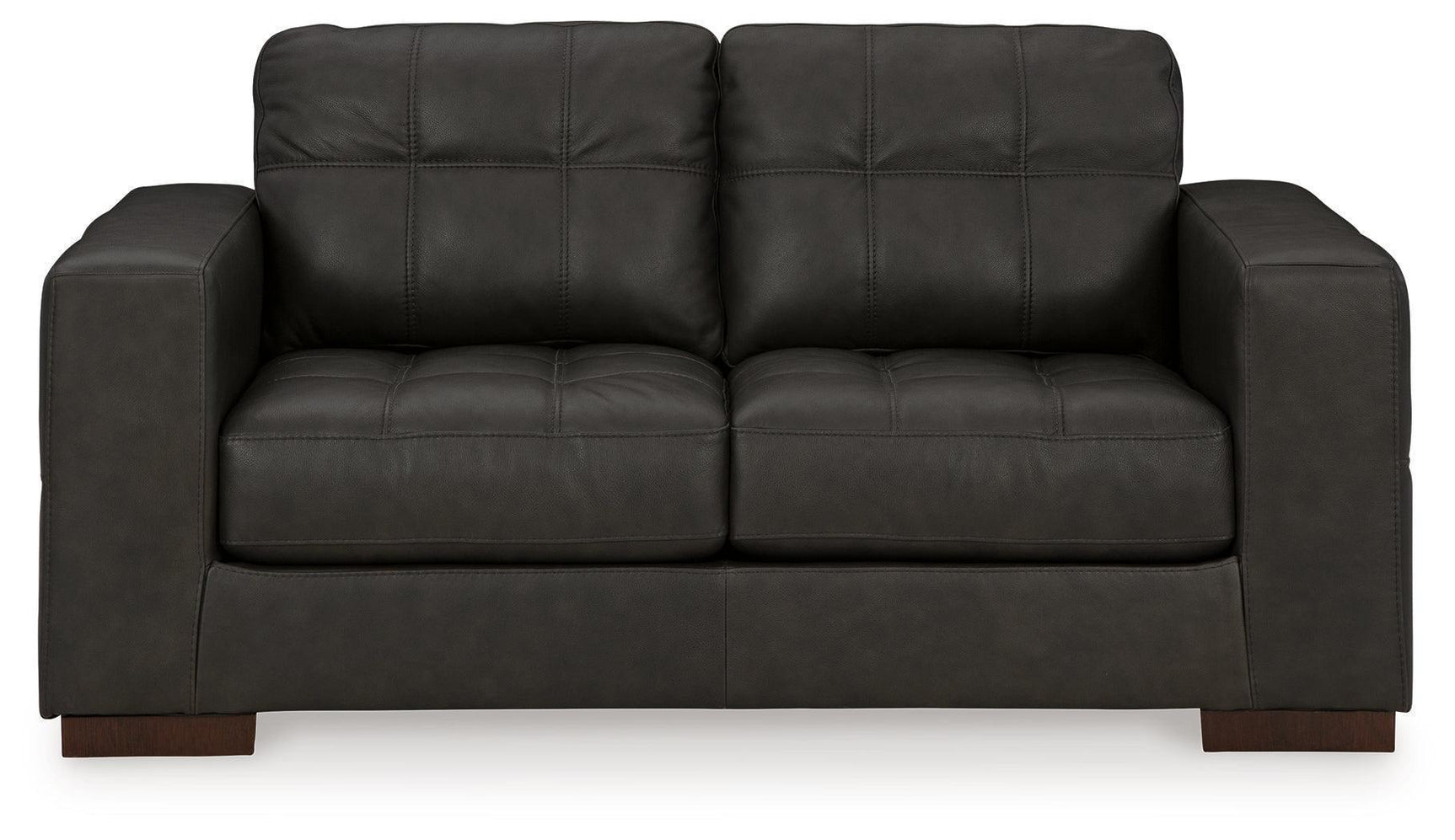 Luigi Thunder Leather Match Loveseat