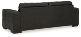 Luigi Thunder Leather Match Sofa - Contemporary 3-Seater