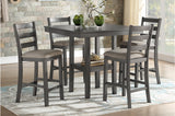 Sharon Gray Counter Height Set