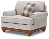 Clearbrooke Sandstone Chair and Ottoman