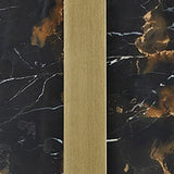Neonish Black/Gold Finish Table Lamp — upholstery swatch