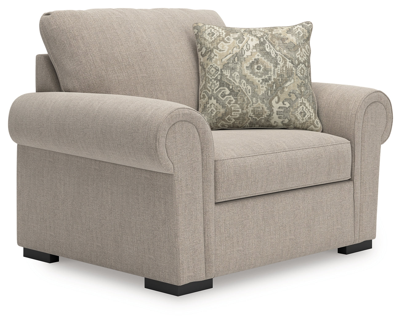 Sararose Heather Chenille Oversized Chair