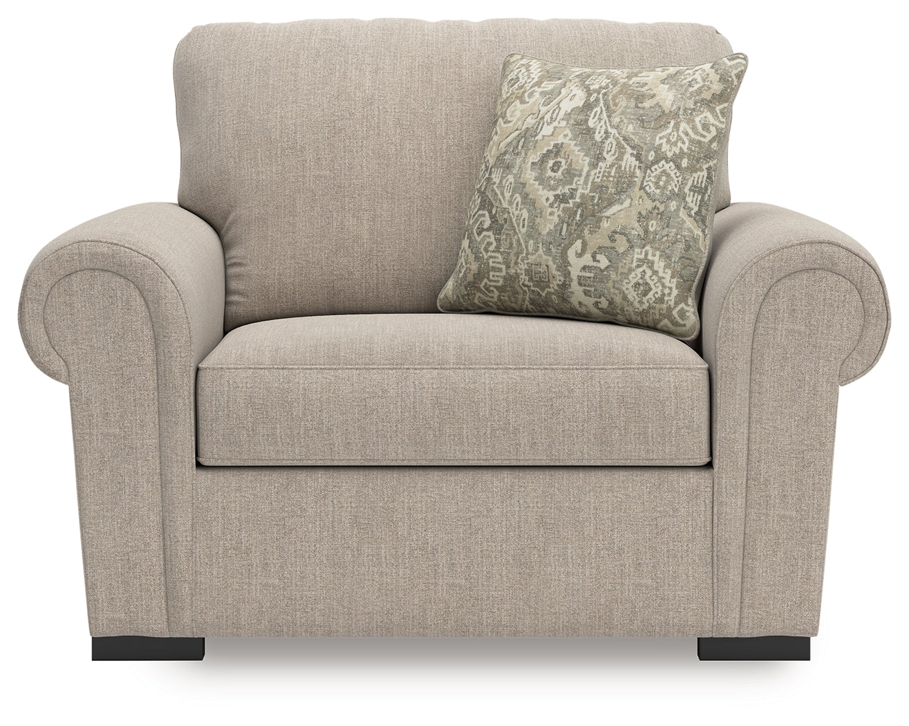 Sararose Heather Chenille Oversized Chair