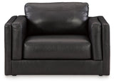Amiata Onyx Leather Oversized Chair