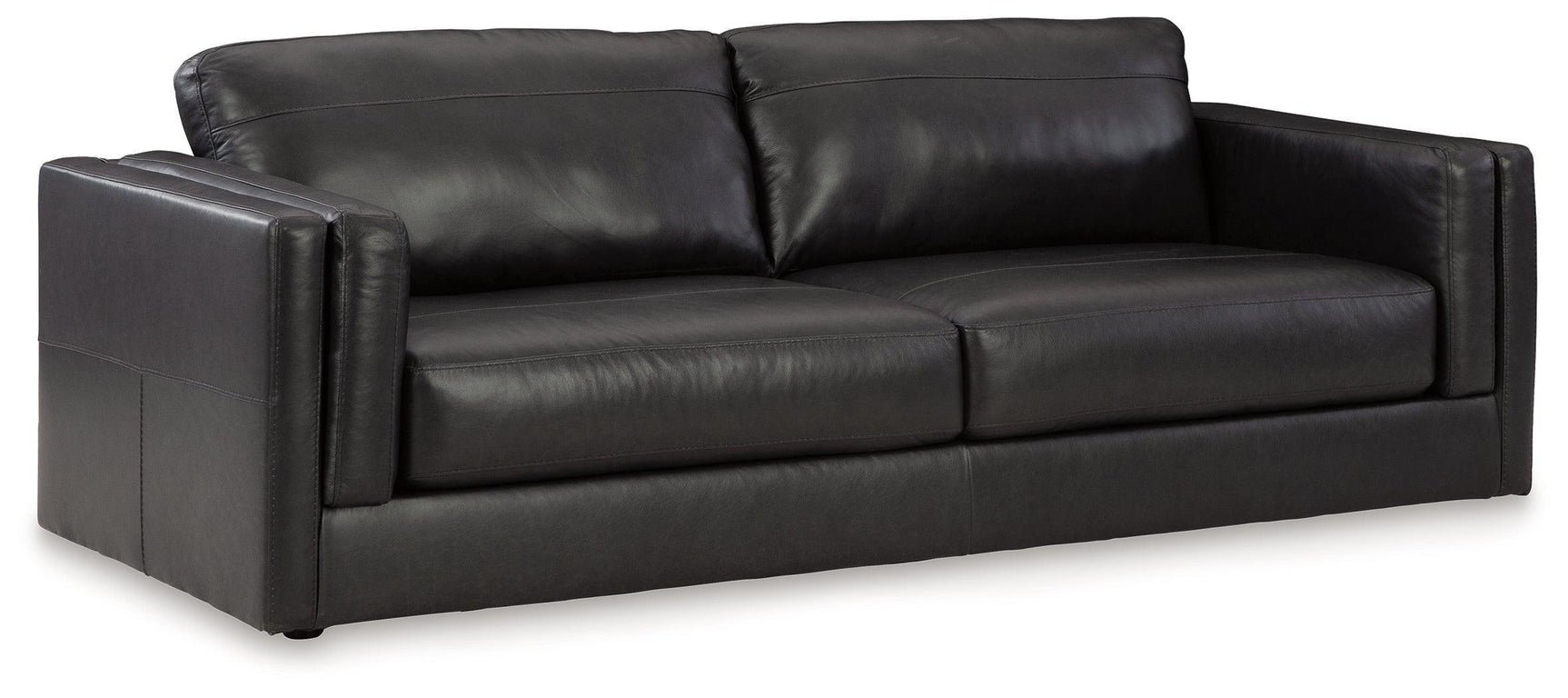 Amiata Onyx Leather Sofa