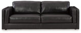 Amiata Onyx Leather Sofa