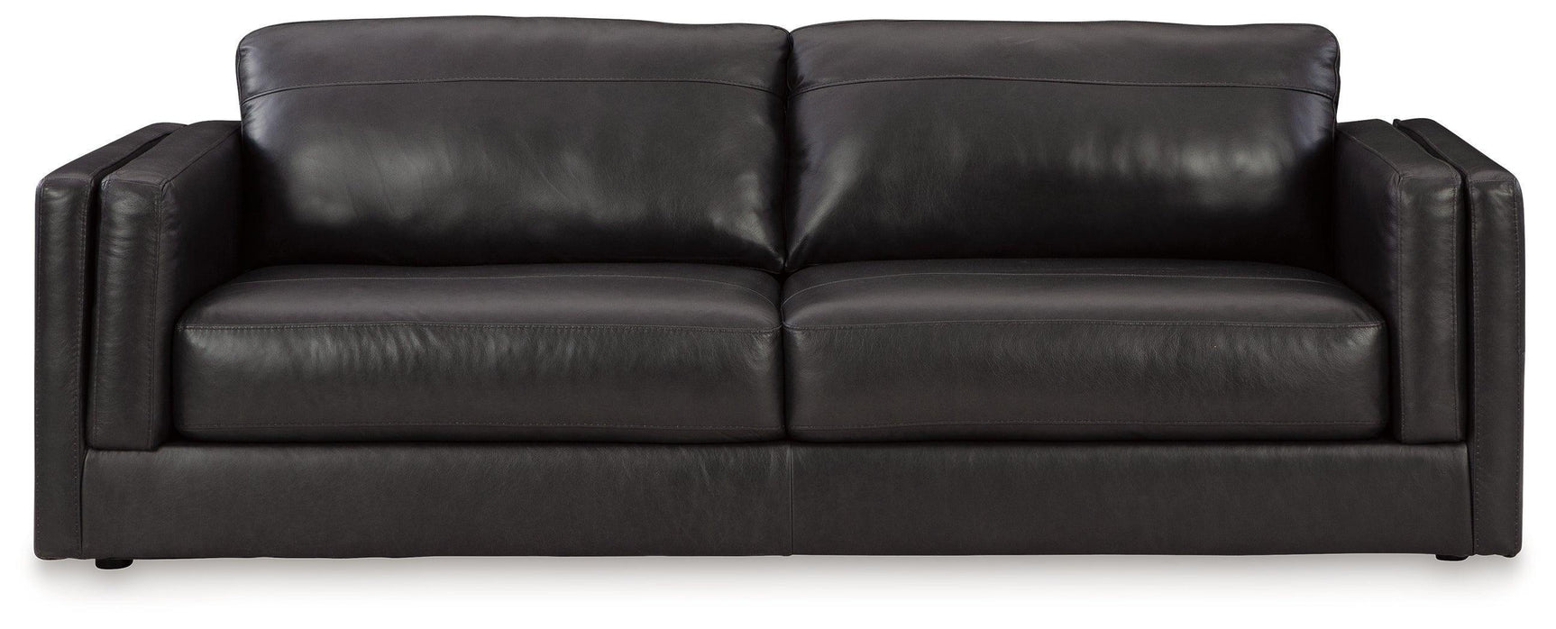 Amiata Onyx Leather Sofa
