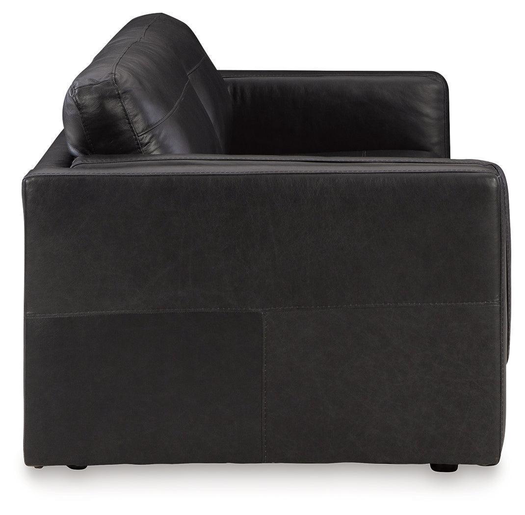 Amiata Onyx Leather Sofa