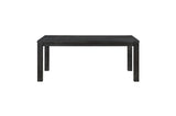 Orem Antique Black Modern Casual Solid Wood And Oak Veneers Gray Fabric Dining Room Set - Ella Furniture