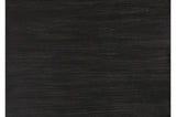 Orem Antique Black Modern Casual Solid Wood And Oak Veneers Gray Fabric Dining Room Set - Ella Furniture