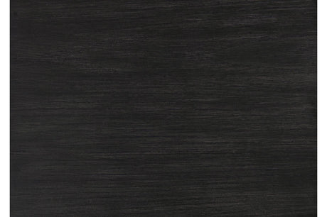Orem Antique Black Modern Casual Solid Wood And Oak Veneers Gray Fabric Dining Room Set - Ella Furniture