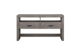 Gresham Gray Modern Rustic Acacia Veneer Solid Wood Gray Fabric Upholstery Dining Room Set - Ella Furniture