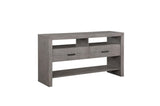 Gresham Gray Modern Rustic Acacia Veneer Solid Wood Gray Fabric Upholstery Dining Room Set - Ella Furniture