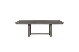 Gresham Gray Modern Rustic Acacia Veneer Solid Wood Gray Fabric Upholstery Dining Room Set - Ella Furniture
