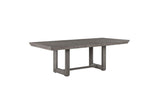 Gresham Gray Modern Rustic Acacia Veneer Solid Wood Gray Fabric Upholstery Dining Room Set - Ella Furniture