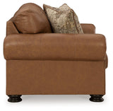 Carianna Caramel Leather Loveseat