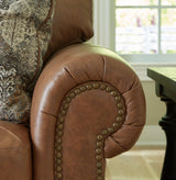 Carianna Caramel Leather 3-Seat Sofa