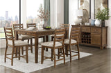Tigard Brown Counter Height Set