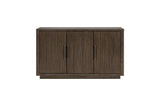 Brookings Brown Contemporary Acacia Veneer Solid Wood Beige Fabric Dining Room Set - Ella Furniture