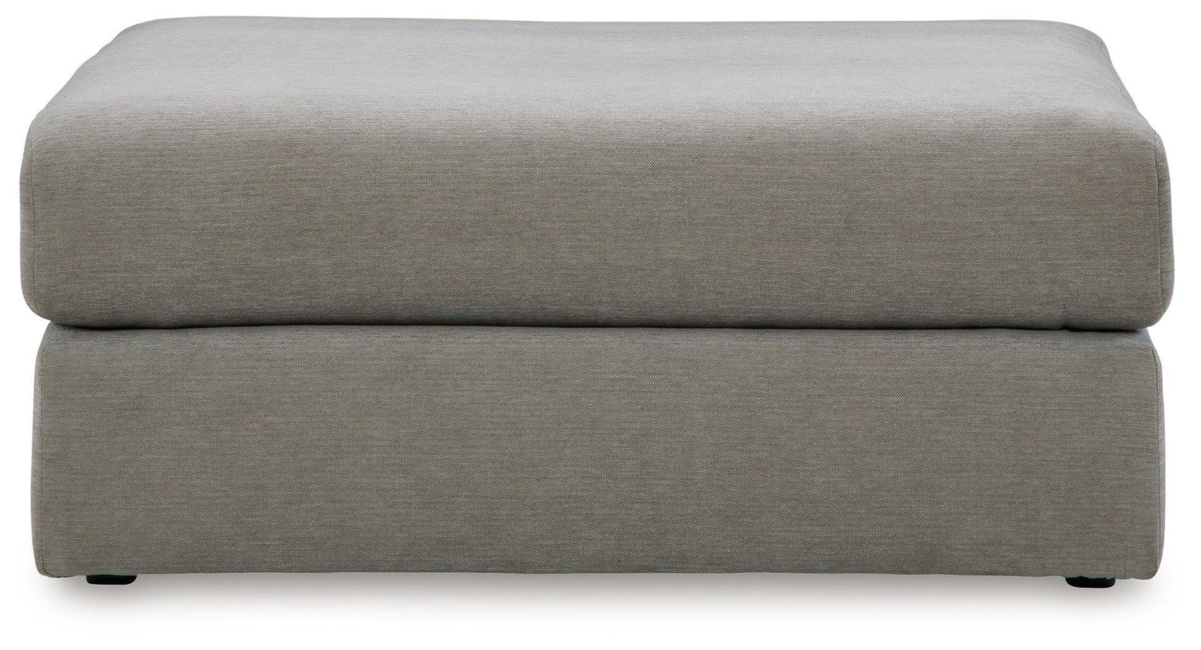 Avaliyah Ash Chenille Oversized Accent Ottoman