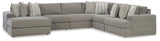 Avaliyah Ash Chenille 6-Piece Sectional