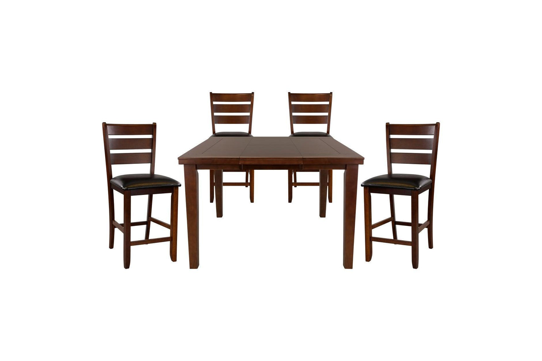 Ameillia Dark Cherry Counter Height Set