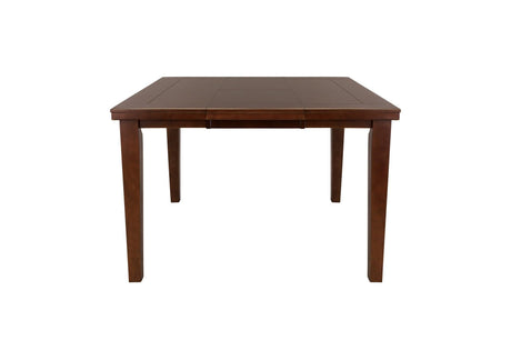 Ameillia Brown/Black Contemporary Solid Wood And Veneers Faux Leather Dining Room Set - Ella Furniture